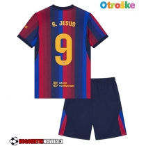Otroške Nogometnih dresov Barcelona Gabriel Jesus #9 Domači 2026-27 Kratki rokavi (+ hlače)